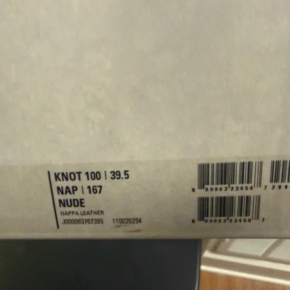 Jimmy Choo Tan Knotted Strap Stiletto Sandals - Picture 2 of 5